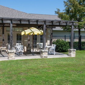 green outdoor space and lounge